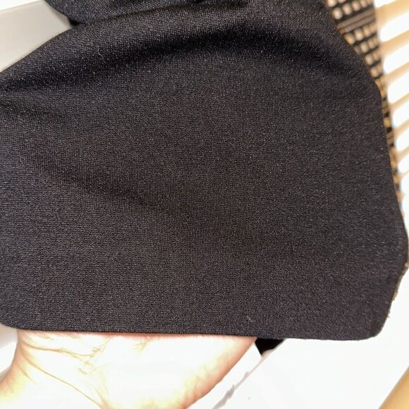 Jeanswest 4 Knit Black & White Back Zip Embroidered Mini Pencil Skirt - Picture 5 of 13